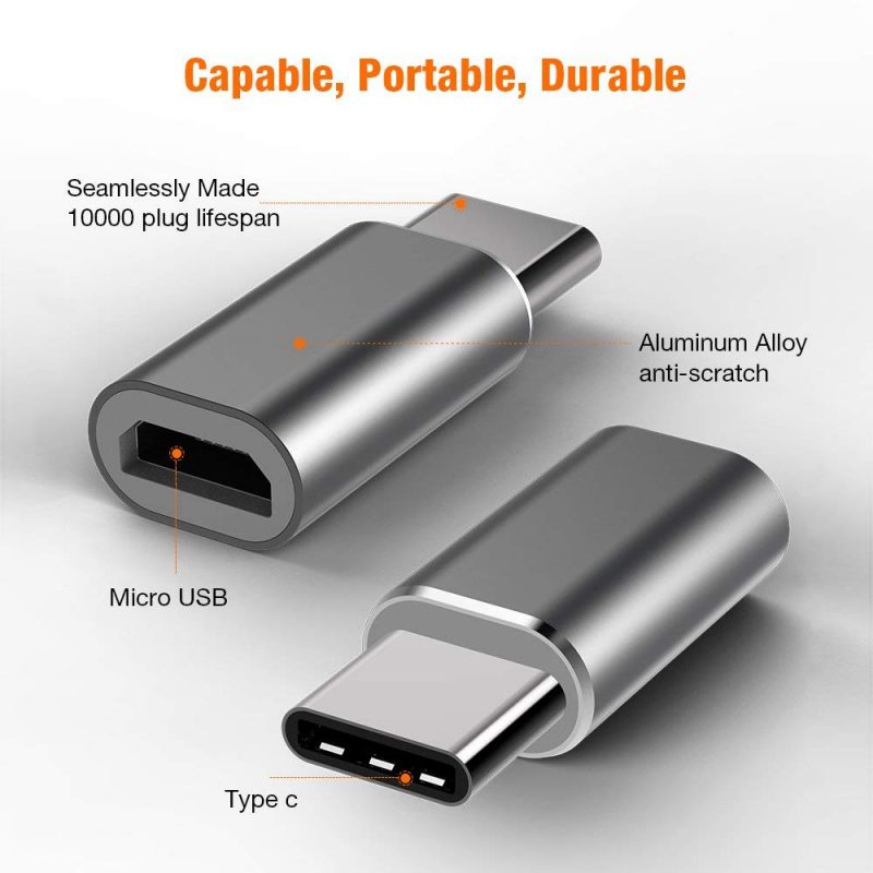 Micro USB to USB C Adapter, BrexLink USB Type C Adapter Convert .